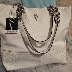 New Vera Wang White Purse / Handbag / Tote